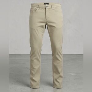 Travis Mathew Men's Flat Front Golf Performance Chino Pants Khaki Tan Size 36X34